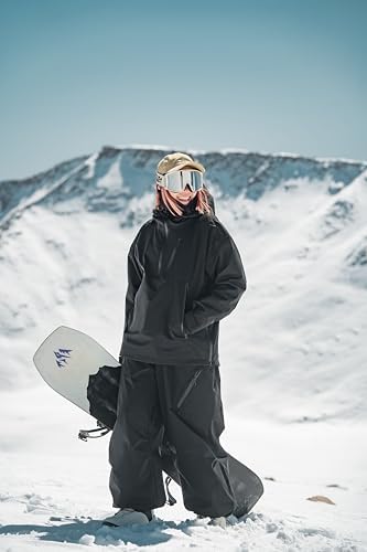 GSOU SNOW Women's Ski Jacket Baggy Snowboard Jackets Hooded Coat