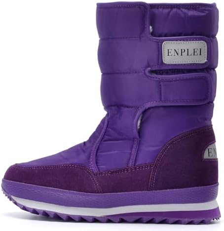 DADAWEN Women's Waterproof Frosty Snow Boot