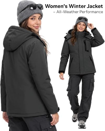 Women Winter Essential Coat Waterproof Windbreaker Ski Jacket
