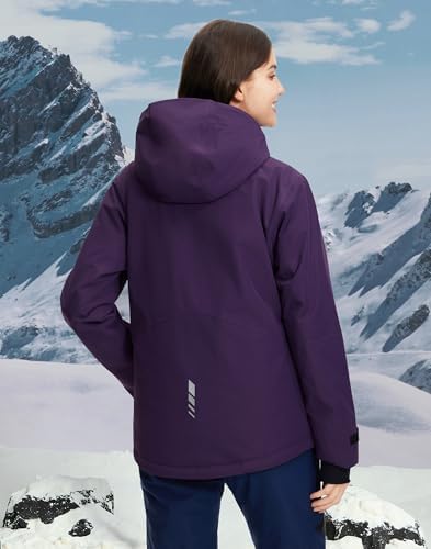 Pionner Camp Women's Ski Jacket 15k Waterproof Insulated Winter Snow Coat Rain Jacket for Skiing Snowboarding Hiking
