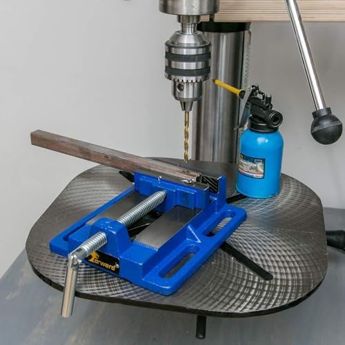Forward Q196A 6 Inch Drill Press Vise Portable Bench Vise with Slotted Base