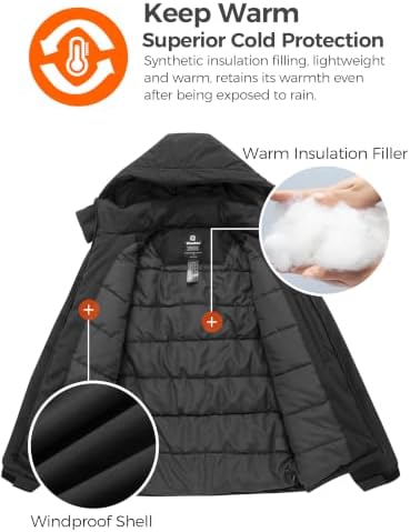 Women's Ski Jacket Waterproof Insulated Winter Snow Snowboard Jacket