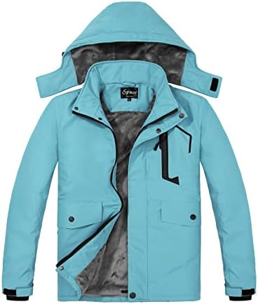 Women's Waterproof Ski Jacket Mountain Rain Winter Coat Windproof Skin Hooded Jacket