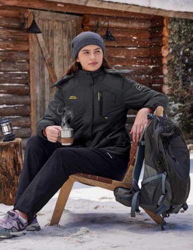 TACVASEN Women's Winter Coats Waterproof Snow Ski Jacket Warm Fleece