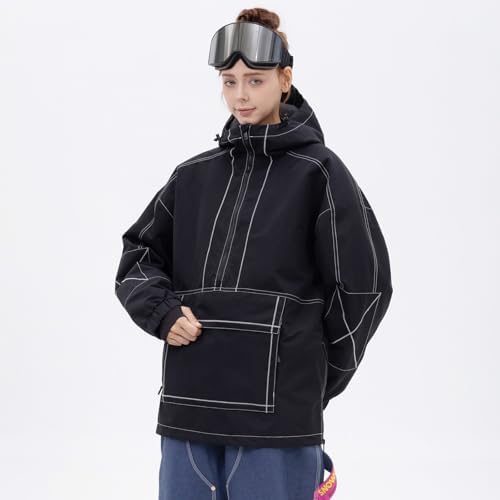 SNOWVERB Loose Fit Snowboard Insulated Ski Jacket Snow Coat for Mens Womens