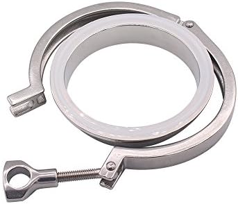 DERNORD Stainless Steel 304 Single Pin Heavy Duty Tri Clamp with Wing Nut for Ferrule TC 1.5'' (Pack of 5)