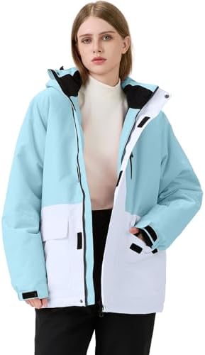 Women's Ski Jackets and Pants Set Waterproof Insulated Snowsuit Winter Warm Skisuit Fashion Snowboarding Snow Coat