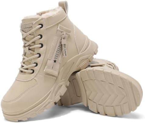 Womens Snow Boots Warm Winter Shoes Lace Up Ankle Booties