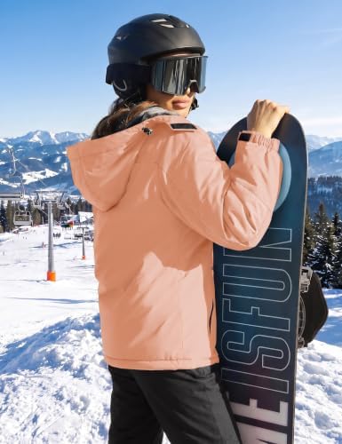 TACVASEN Women's Winter Coats Waterproof Snow Ski Jacket Warm Fleece