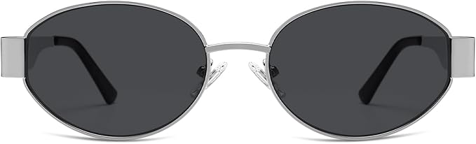 SOJOS Retro Oval Sunglasses for Women Trendy Classic Shades UV400 Protection SJ1256