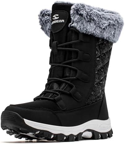 HOBIBEAR Women's Winter Snow Boots Warm Faux Fur