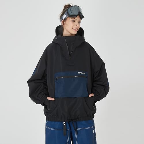 SNOWVERB Women's and Men's Baggy Ski Cargo Coats Snow Snowboard Jackets