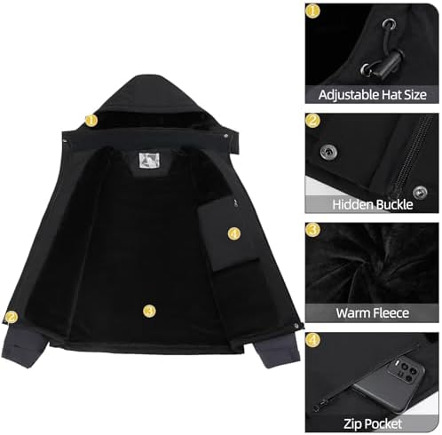 CAMEL CROWN Women's Ski Jacket Winter Snow Coat Waterproof Female Jackets