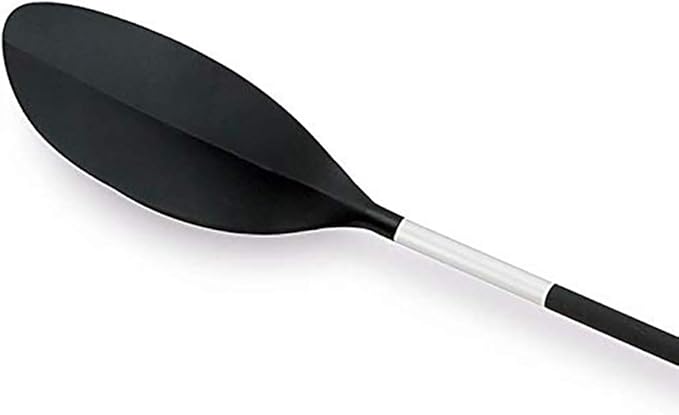 Intex 69629E 86" Kayak Paddle: Ribbed Spoon Shaped Blades – Durable Lightweight Shaft – Comfortable Grips – 3-Position Feather Adjustability – TUV RL Approved