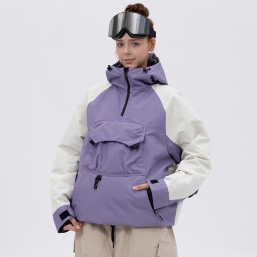 SNOWVERB Baggy Fit Ski Snowboard Coats Snow Anorak Jacket for Men and Women