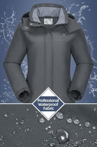 CAMEL CROWN Women's Ski Jacket Winter Snow Coat Waterproof Female Jackets