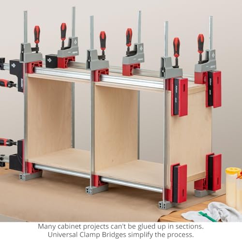 Woodpeckers Universal Clamp Bridges 12-Pack, Stack & Cross Clamps for Complex Glue-Ups, Works with Pipe, Parallel Jaw, Bar & F-Clamps, Improves Alignment & Pressure, Made in USA UCB-23
