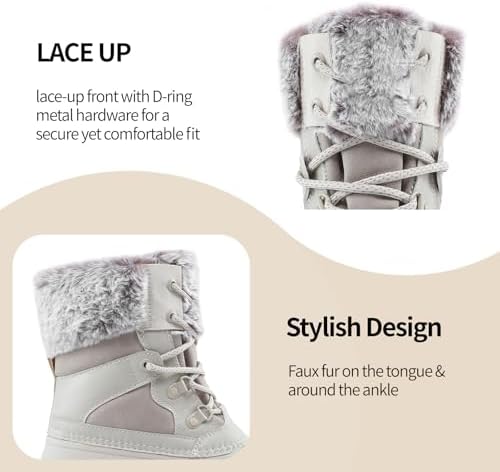 Women Winter Snow Boots | Waterproof Shell | Warm Duck Boots