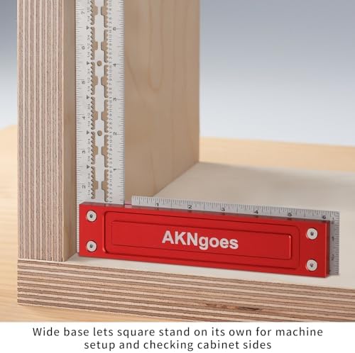 Precision Woodworking Square, Woodworking Scriber Marking Line Ruler 6inch