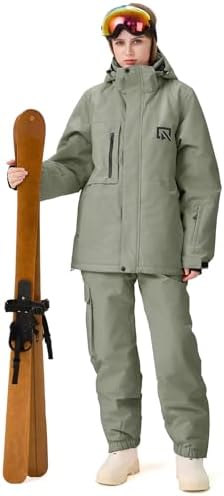 Women's Ski Jackets and Pants Set Windproof Waterproof Snowboard Jacket Bibs Two Piece Ski Suits