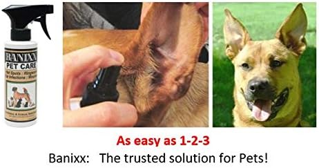 BANIXX Horse and Pet Care Spray, Skin Support for Horses, Dogs, and Cats, Alcohol-Free, Non-Staining, No Odor, Made in USA, All-Weather Grooming Formula, 2 oz