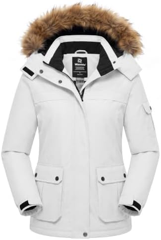 Wantdo Womens Ski Jacket Waterproof Winter coat Snowboard Jacket Snow Parka