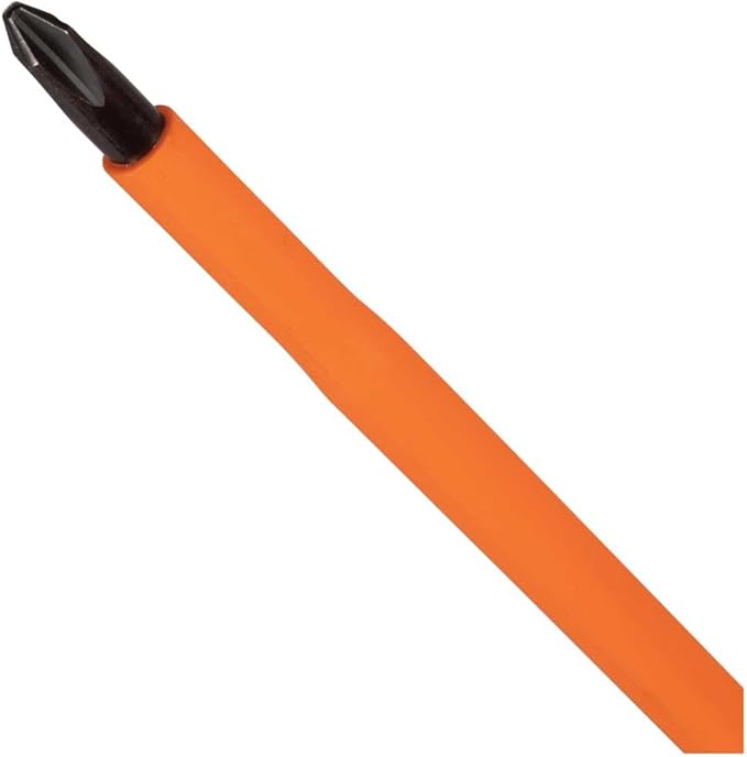 Klein Tools 6836INS Insulated Screwdriver, Made in USA, 1000V #2 Phillips Tip Screwdriver with 6-Inch Shank, Tip-Ident, Cushion-Grip Handle