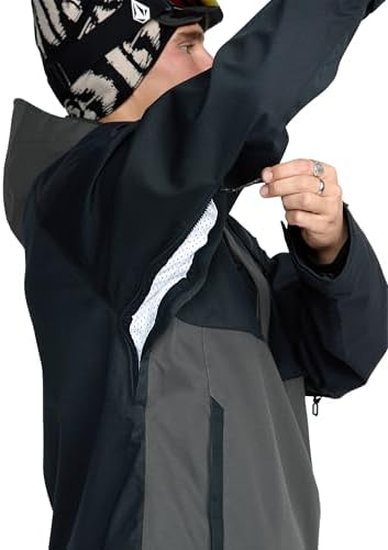 Volcom Men's Hossegor 20k Pullover Snowboard Jacket – Waterproof 2-layer