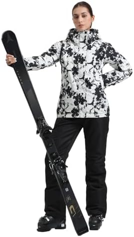 GSOU SNOW Womens Ski Jacket and Pants Set Snowsuits Snow Pants Insulated