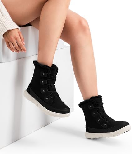 DREAM PAIRS Women’s Lace Up Ankle Snow Boots