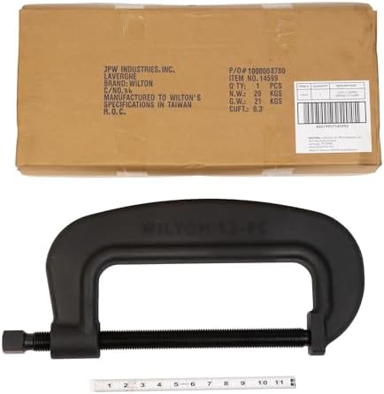 Wilton Brute Force C-Clamp, 12-3/8" Opening, 4-1/2" Throat, 40000 Lbs. Clamping Force (Model 12 F.C.)