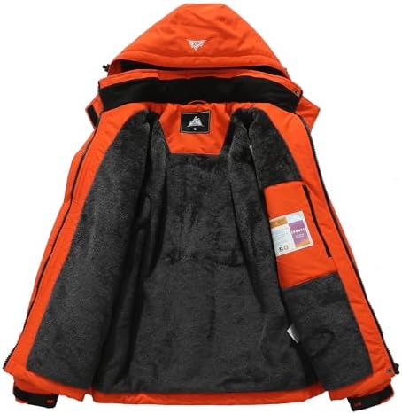 MOERDENG Women's Waterproof Warm Ski Coat Windproof Outdoor Winter Jacket