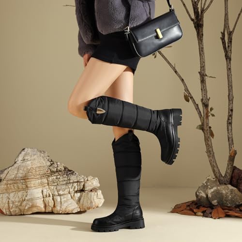 Women's Snow Boots Knee High Warm Winter Shoes