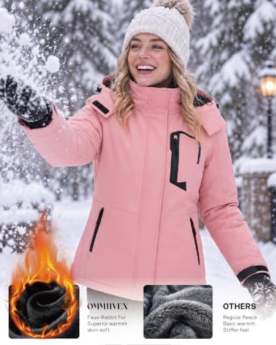 Women Winter Essential Coat Waterproof Windbreaker Ski Jacket