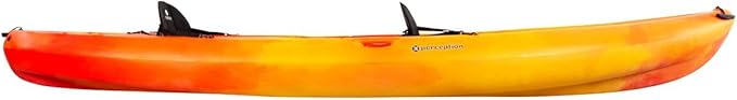 Perception Rambler | Sit on Top Tandem Kayak | Recreational Kayak for Two | Storage with Tie Downs