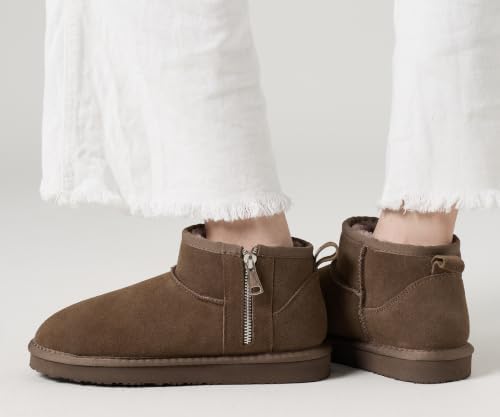 Project Cloud 100% Genuine Leather Womens Boots Ankle Boots for Women Shoes