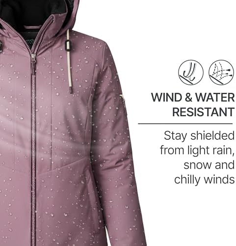 Free Country Women's 3 in 1 Ski Winter Jacket Warm Insulated Lined Coat