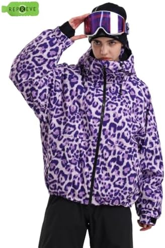 GSOU SNOW Womens Snowboard Jacket Baggy Ski Jacket Waterproof Snow Coat