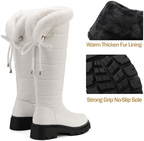 Women's Snow Boots Knee High Warm Winter Shoes