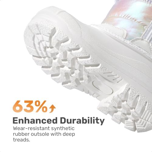 DREAM PAIRS Girls Snow Waterproof Winter Boots
