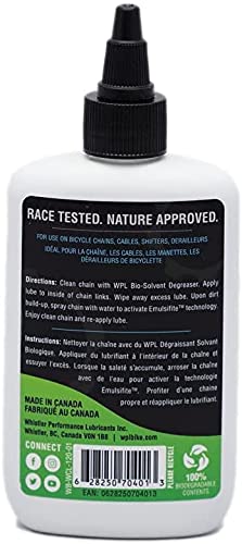 WPL Wet Chain Lube 120ml - Premium Bike Chain Lube for Mountain Bikes and Road Bikes - for Pedal Efficiency and Long Lasting Performance