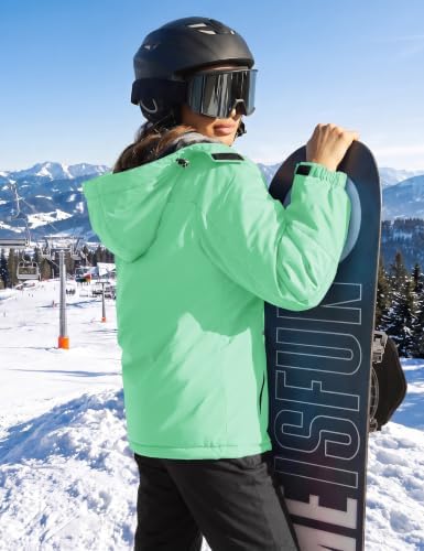 TACVASEN Women's Winter Coats Waterproof Snow Ski Jacket Warm Fleece