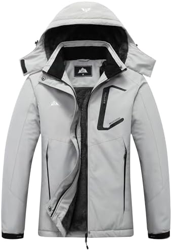 MOERDENG Women's Warm Winter Ski Coat Waterproof Snowboarding Jacket