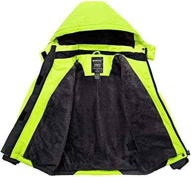 wantdo Girls Winter Ski Coat Fleece Snowboarding Jacket Waterproof 10000mm