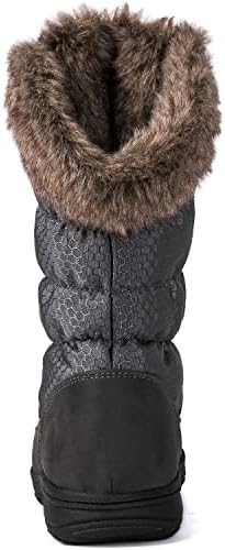 GLOBALWIN Women's Snow Boots Waterproof Mid-Calf Winter Boots with Thermal Fleece Lining, Insulated Cold Weather Protection, and Non-Slip Sole for Snowy Commutes