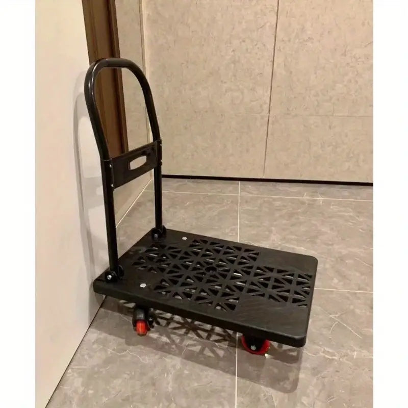 必見 PMMJ折りたたみ式トロリー 4輪または5輪 360度ユニバーサルホイールオプション 超柔軟 軽量PP素材