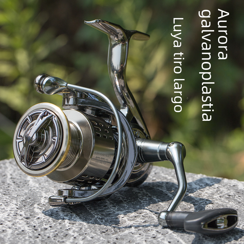 Blings Metal Aurora Coated Fishing Reel and Rod
