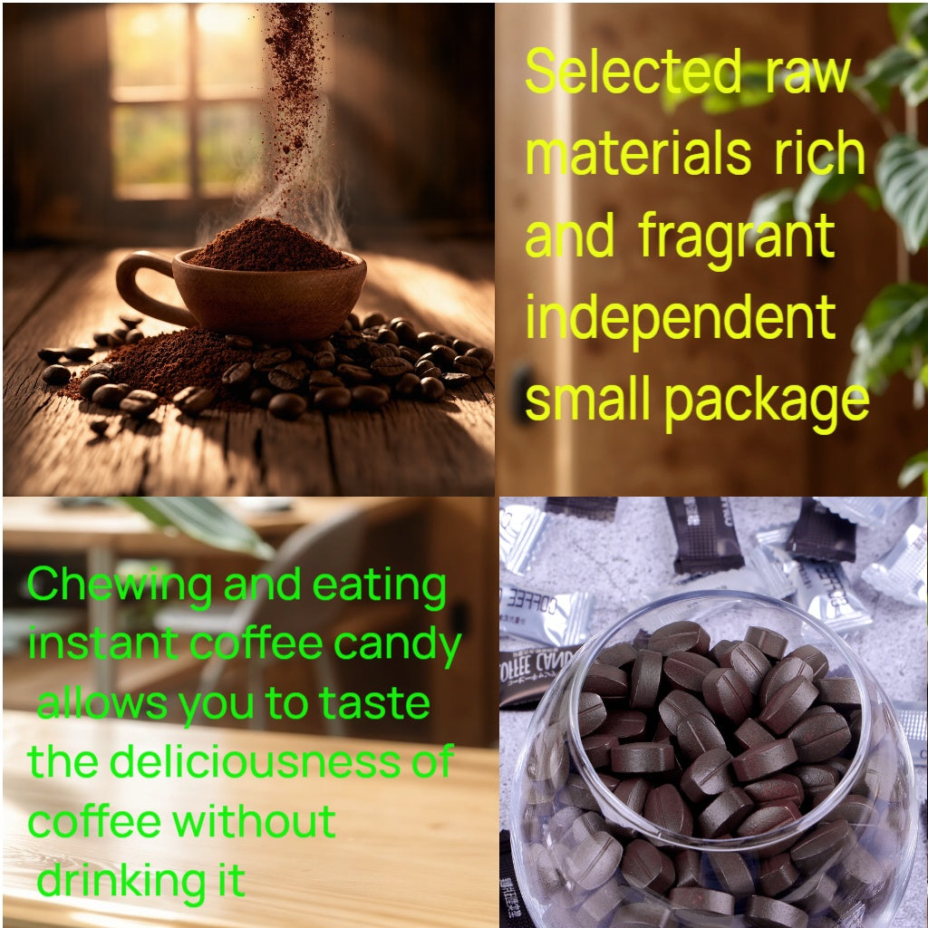 Original - Flavored Concentrated Coffee Candies, Individually Packaged, No Need For Brewing, With A Rich And Mellow Aroma. Suitable For People Engaged In Outdoor Sports, Those At Parties, And Drivers.