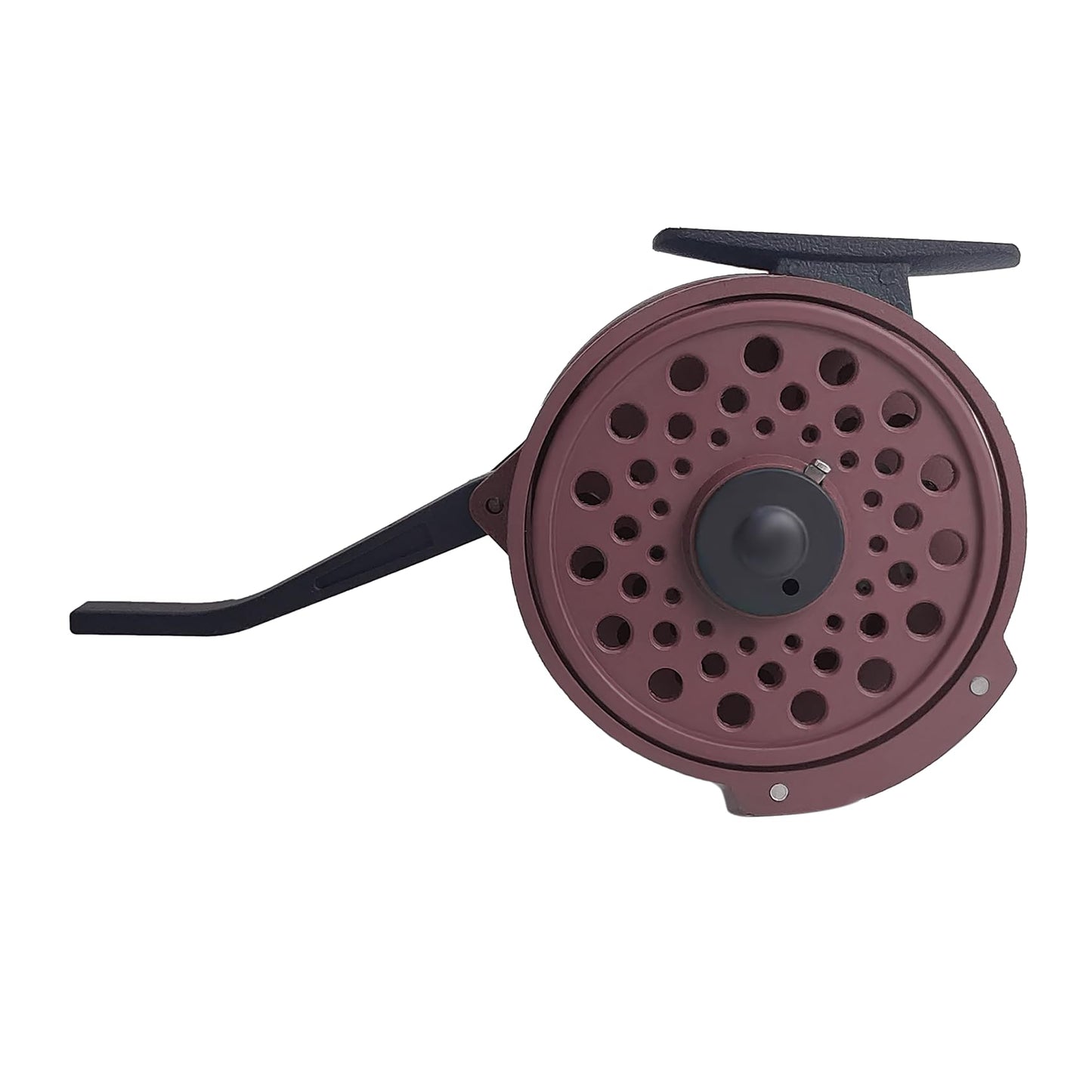 Semi-Automatic Fly Fishing Reel with Drag Adjustment Super Light Rapid Automatic Trigger System Graphite Nymph Fly Rod Reel for Freshwater Trout Fishing (Coffee)