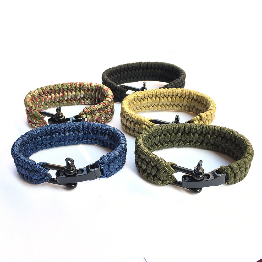 Outdoor Emergency Seven-Core Parachute Cord Bracelet